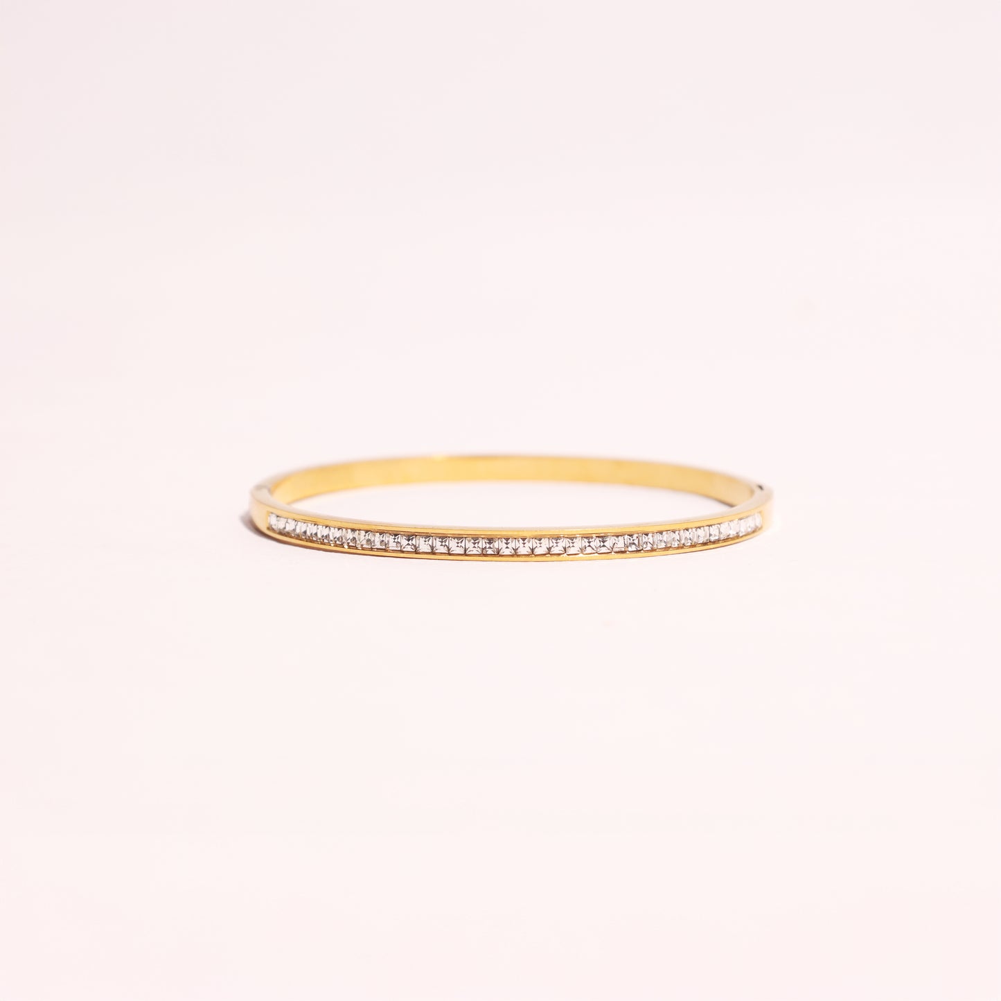 Radiance Line Bangle – Minimalist Sparkle, Timeless Elegance