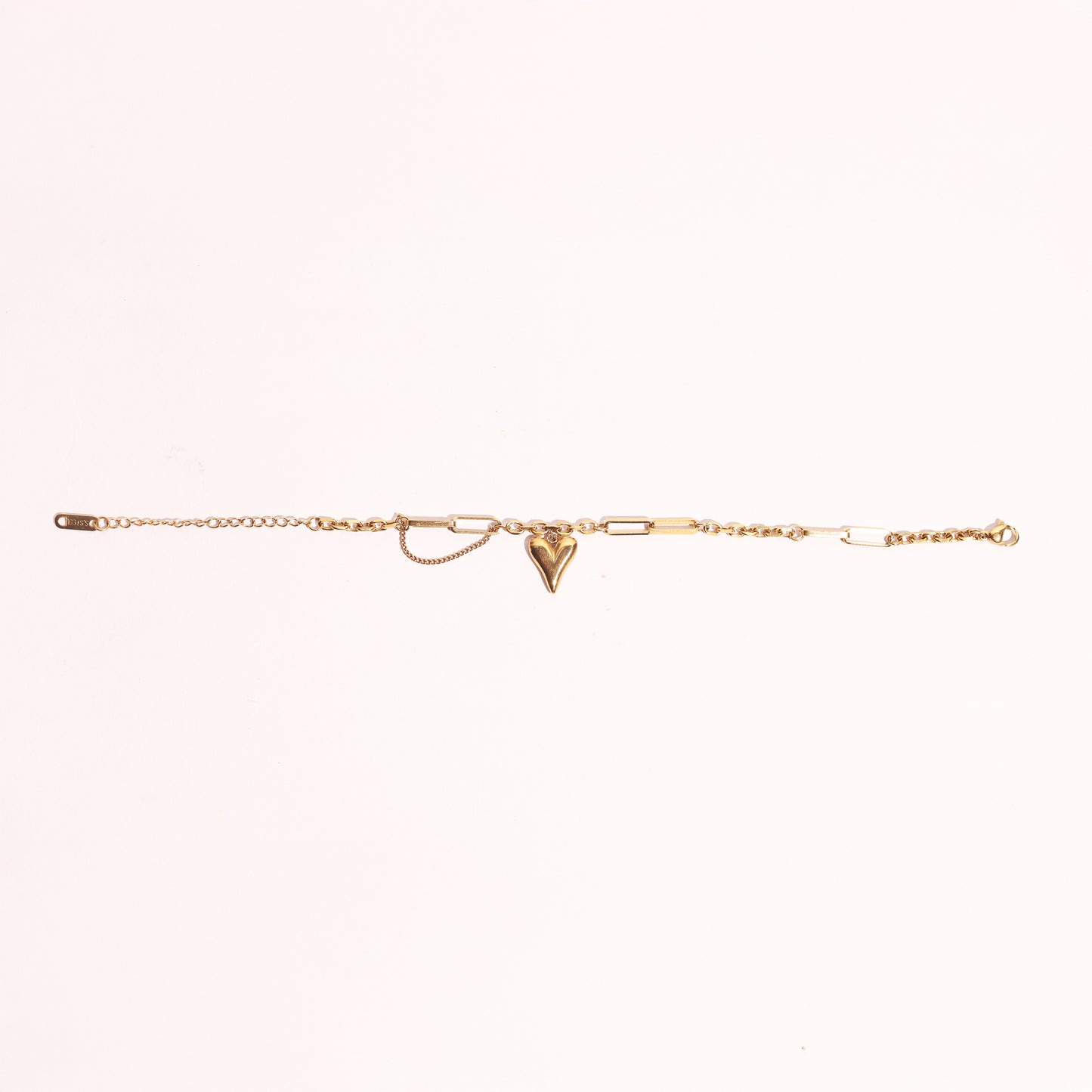 Golden Heart Drape Bracelet
