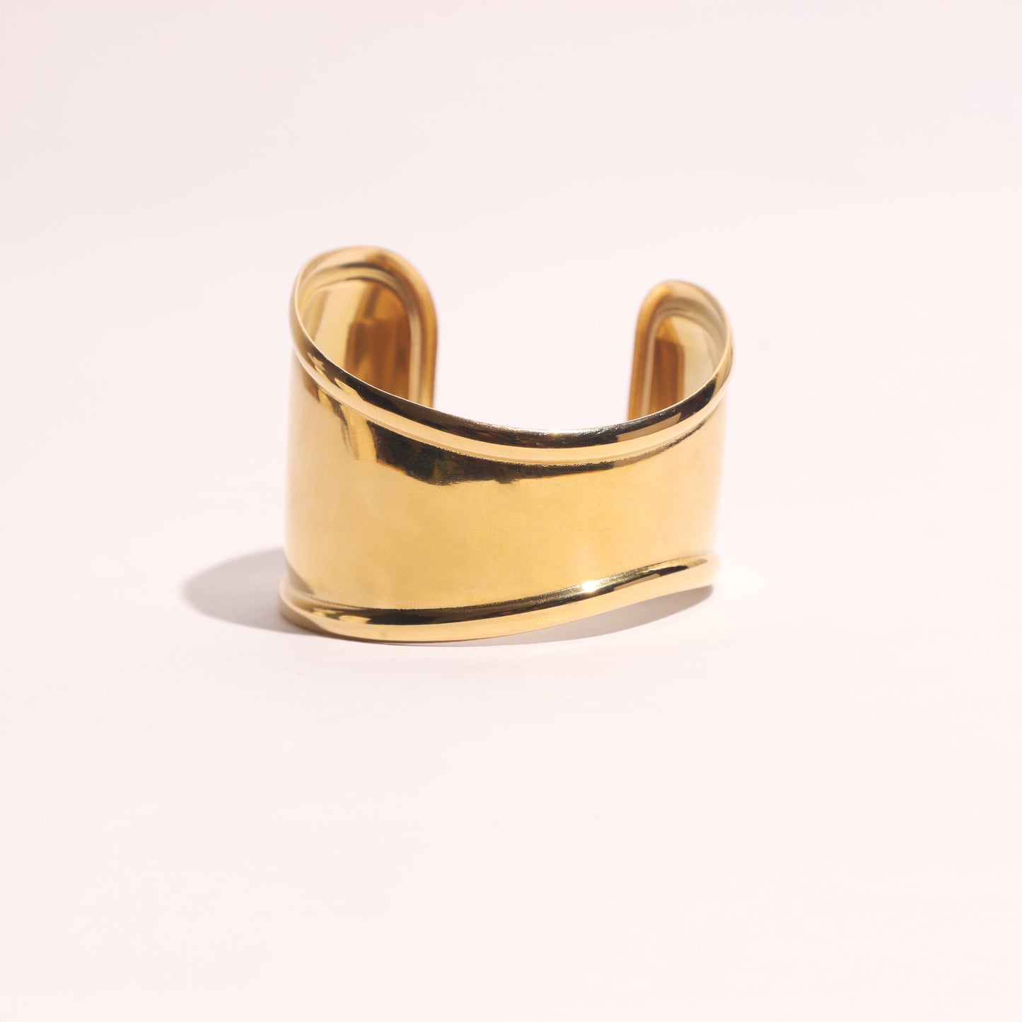 Stallae Sculpted Gold Statement Cuff