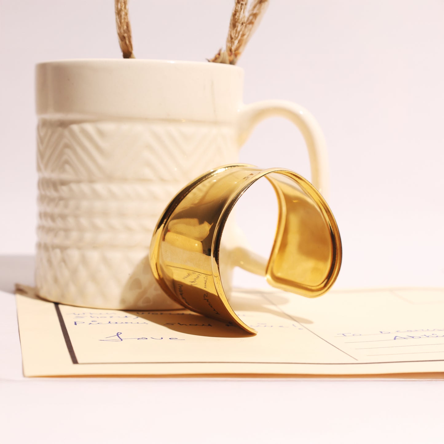 Stallae Sculpted Gold Statement Cuff