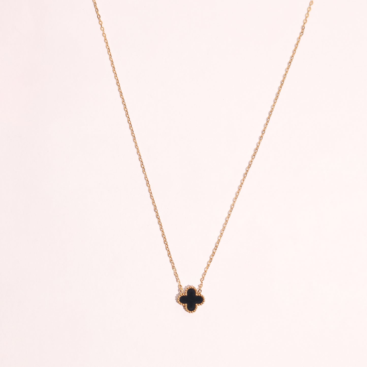 Noir Clover Elegance Necklace