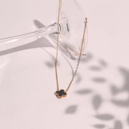 Noir Clover Elegance Necklace