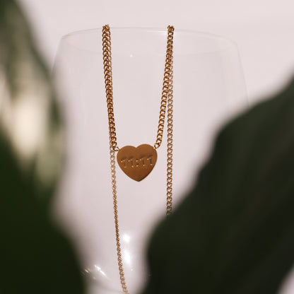 Golden 11:11 Heart Necklace