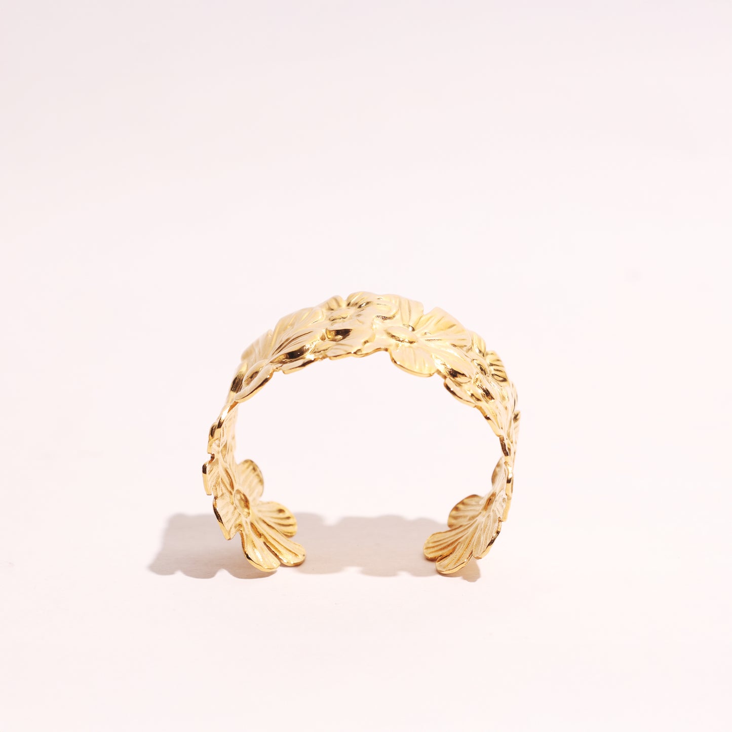 Stallae Floral Gold Cuff Bracelet