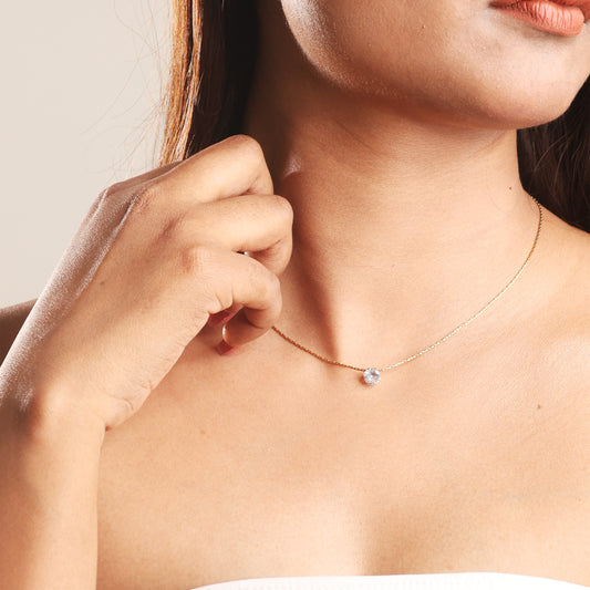 Stallae Solitaire Radiance Necklace