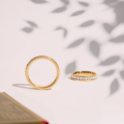 Stallae Gold Eternity Band Ring